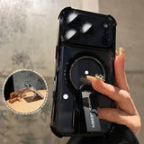 Electroplated 360° rotating stand Case For iPhone