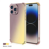 Gradient Airbag TPU Shockproof Case For iPhone