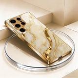 Gold marble texture phone case For Samsung