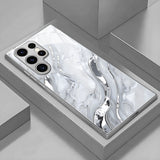 Gold marble texture phone case For Samsung