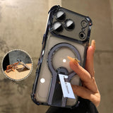 Electroplated 360° rotating stand Case For iPhone
