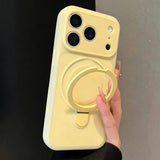 MagSafe Ice Cream Silicone 360 Stand Armor Case For iPhone
