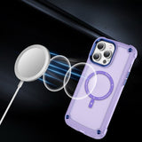 Magnetic Translucent Shockproof Wireless Charging Case for iPhone
