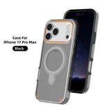 3-in-1 For Magnetic Metal Ring Stand Matte Case For iPhone