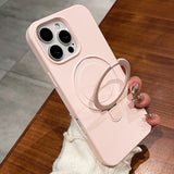 Liquid Silicone Magnetic Holder Phone Case for IPhone