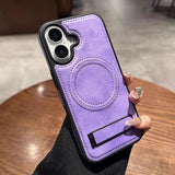 Leather Case with Hidden Stand Case for iPhone