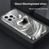 Creative Electroplated Apple Pattern Phone Case For iPhone