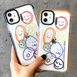 Label Cartoon Creative Silicone Case for iPhone