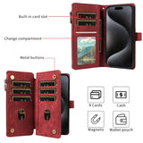 PU Leather Phone Flip Wallet Style Case for IPhone