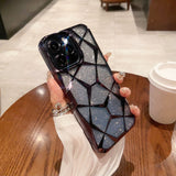 3D diamond pattern glitter case for iPhone