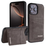 Wallet-style genuine leather phone case For iPhone