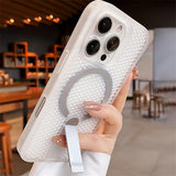 Electroplating  Magnetic Cooling Anti-fall case for iPhone