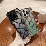 3D diamond pattern glitter case for iPhone