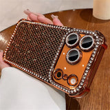 Colorful sequin full-screen diamond phone case For iPhone
