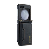 Flip Wallet Card Holder Cover With Lanyard For Samsung Z Flip