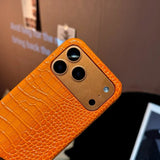 Alligator-Patterned PU Leather Phone Case For iPhone