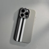 Kevlar-pattern magnetic glow-in-the-dark shockproof hard case For iPhone