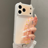 Gradient Ink Wash 3D Cat Ear Full Cover Phone Case For iPhone