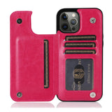 Luxury Retro Wallet Leather Case For iPhone