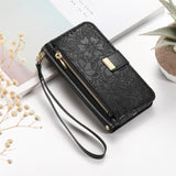 Crossbody Flip Leather Women Girls Wallet Card Holder  Case For iPhone