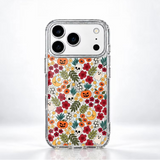 Halloween Floral Pumpkin Ghost Skull Clear Case For iPhone