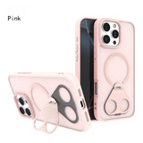 360°stand Matte Surface Bracket Shell magnetic Case For iphone