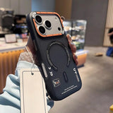 Frosted Semi-Transparent Magnetic Protective Case For iPhone