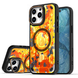 Camouflage Magnetic Lens invisible bracket Case for iPhone