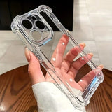 Shockproof Silicone Clear Phone Case For iPhone