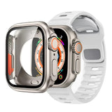 Silicone Band + Protective Case For Apple Watch