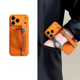 New camellia wrist-strap phone case For iPhone