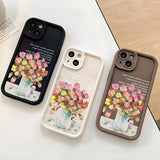 Colorful Flower Simple Creative Mobile Phone Case Suitable for Iphone