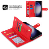 Zipper Cards Solt Wallet Leather Case For Samsung Galaxy