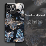 Luxury Crystal Butterfly Case For iPhone