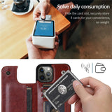 Luxury Retro Wallet Leather Case For iPhone