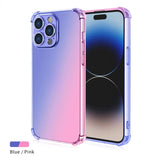 Gradient Airbag TPU Shockproof Case For iPhone
