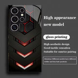 Tech-style honeycomb-patterned shockproof phone case For Samsung