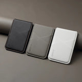 Luxury Leather Magnetic Wallet Slot Card Holder Phone Stand