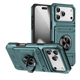 Mecha Windmill Magnetic Ring Holder Card Holder Anti-drop Phone Case for iPhone