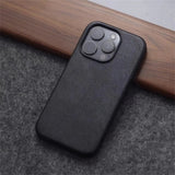 Retro Crazy Horse Leather Magnetic Case For iPhone