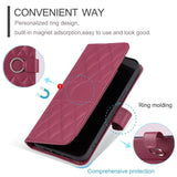 Luxury Leather Flip Wallet Bracket Protect  Case For iPhone