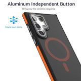 Luxury Lens Stand Magnetic Armor For Magsafe Phone Case for Samsung