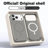 Frameless Solid Color Magnetic PC Case for iPhone