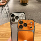 Stylish electroplated CD laser shockproof phone case For iPhone