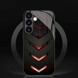 Tech-style honeycomb-patterned shockproof phone case For Samsung