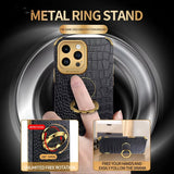 Crocodile Leather Plating Silicone case For iPhone