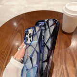 3D diamond pattern glitter case for iPhone