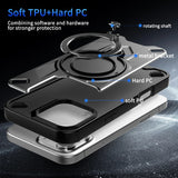 360° Rotating Bracket Shockproof Magnetic Case for iPhone