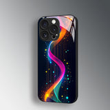 Cyber Neon Tempered Glass Phone Case For iPhone