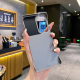 Leather Frameless Frosted Magnetic Business-Style Drop-Proof Phone Case for Samsung